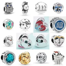 Nowy 2021 100% 925 Sterling Silver Owl Gem Charm Fit DIY Oryginalna Bransoletka FSHION Prezent biżuterii