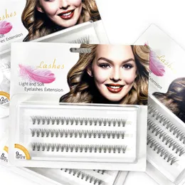 Indywidualne klastra fałszywe rzęsy naturalne miękkie puszyste fałszywe rzęsy handmade DIY Eyelash Extension Profesjonalne narzędzie do makijażu