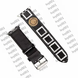 luxury designer F Strap Watchbands Watch Band 42mm 38mm 40mm 44mm iwatch 2 3 4 5 bands Leather Bracelet Fashion Stripes watchband with letter y03