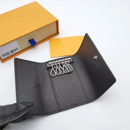 Роскошная сумка высокого качества известных классических дизайнеров для женщин 6 ключей для монет кожаный кошелек для мужчин держатели для карт кошельки сумка 62630 P2623