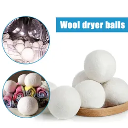 Ulltorkar bollar Premium återanvändbar naturlig tygmjukmedel 7cm statiska reducerar hjälper till att torka kläder i tvätten snabbare kka4148