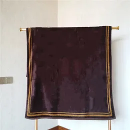 Ramka Stripe Brown Ręczniki Luksusowy projektant Pełny stare ręczniki kwiatowe Węcie ręczniki dla mężczyzn i kobiet 232p