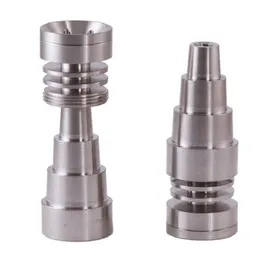 2021 Evrensel Domeless 6 in 1 Titanyum Çivi 10mm 14mm 18mm Ortak Erkek ve Kadın GR2 Domeless Nail Cam Bongs Su Boruları Dab Rigs