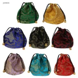 1pc High Quality Traditional Silk Travel Pouch Classic Embroidery Jewelry Packaging Bag Organizer Handbags Jewelry Tips