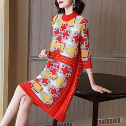 Casual Dresses Middle Aged And Elderly Women's Temperament Dress Foreign Style Aging Mother Autumn 2021 Loose Large