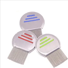 Stainless Steel Terminator Lice Combs Kids Hair Rid Headlice Super Density woman Teeth Remove Nits Comb