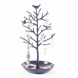 10pcs Jewelry Display Stand Rack Tree Bird Stand Iron Necklace Earring Holder Bracelet Fashion Organizer 4 Colors