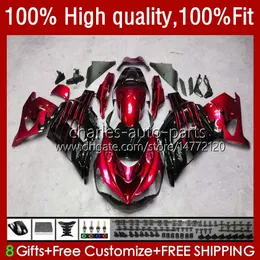 Injektion för Kawasaki ZX 14R ZZR 1400 ZX-14R 2012 2013 2014 2015 2016 2017 53HC.15 ZZR1400 ZX14R 12 13 14 15 16 17 OEM FAIRING Glansig blå