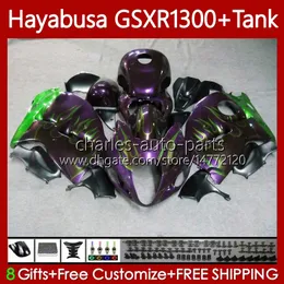 Bodys for Suzuki GSX-R1300 Hayabusa GSXR-1300 GSXR 1300 CC 96-07 74NO.202 1300cc GSXR1300 96 1996 1997 1998 1999 2000 2001 Roxo Green GSX R1300 02 03 04 05 06 07 Feeding