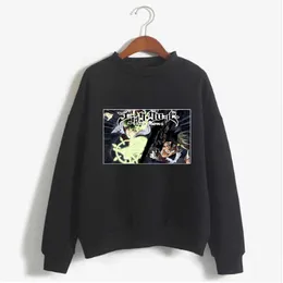 Hoodie Sweatshirt Black Clover Asta Print Cosplay Costume Anime Women/Men Top Y0803