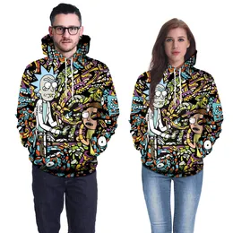 Mens women Hoodies Printed Sweatshirt Hooded leisure time easy motion Cardigan loose coat new pattern