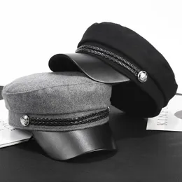 Berets sombreros de mujer czarny beret letni Anglia cienkie retro dzikie granatowy kapelusz boina masaluina unisex hut Damen Gorras Planas Kapeluz