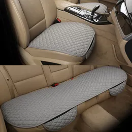 Cobertura de linho acessórios cadeira almofada carro de volta assento assento proteção ambiental assento tampa