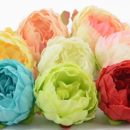 1 pz 7 cm grandi teste di peonia decorativa artificiale simulazione testa di fiore di seta fai da te per matrimonio festa a casa falso