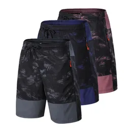 Quick Drying Running Shorts Men Sports Breathable Drawstring Zipper Pocket Training Gym Jogging Short Loose Men Camouflage Short