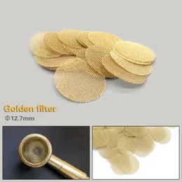 100 Stück Gold Silber Edelstahl Rauchersiebe Shisha Wasserpfeife Tabak Metallfilter 12,7 mm 16 mm 19 mm 20 mm C0310