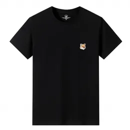 Erkek Lüks Marka Maison Işlemeli Streç Pamuk Jersey T-shirt Erkek Kısa Kollu Sokak Moda Gevşek Hip-Hop Rahat Tee 220304