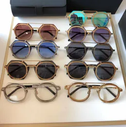 Óculos de sol femininos, design clássico, moda, armação circular, feixe duplo, lentes UV400, alta qualidade, estilo casual, óculos bublot11