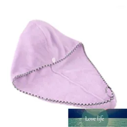 Comfortable Quick Hair Drying Bath Spa Solid Color Wrap Towel Coral Women Dry Hair Hat Cap For Bathroom1 Factory price expert design Quality Latest Style Original