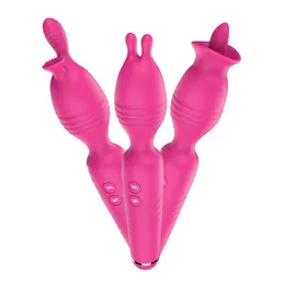 Vuxen Vibrator Pussy Vibration Massager G Spot Clitoris Stimulator Massage Stick Recharge Magic Wand Kvinnor Masturbator Sex Toy Valentine Present ZL0104