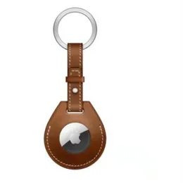 Leather Protective Sleeve Case Cover For Airtags Anti-lost Keychain Bluetooth Tracker Protect Silicon Shell Apple Air Tags Cords, Slings And1