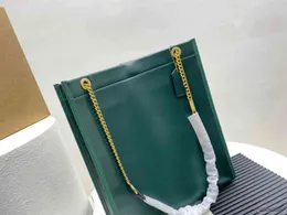 Dark green square Totes bag Womens fashion Shoulder Bags Women Handbag Portable leather Large capacity Tote shopping pocket 2022