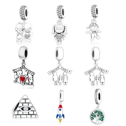 Pasuje Oryginalna Europa Charms Bransoletka 925 Sterling Silver Boy Girl Charm Koralik Wisiorek DIY Biżuteria Ustalenia Nowy Design Berloque Q0531