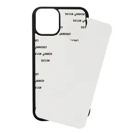 Blank 2D Sublimation TPU+PC Soft Cell Phone Cases for iPhone 13 12 Mini 11 Pro Max X XR Samsung S21 S21Ultra with Aluminum Inserts