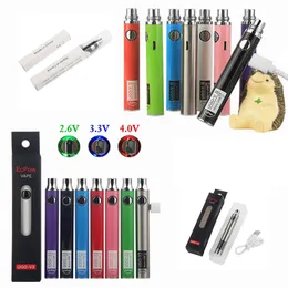 MOQ 20PCS 정통 UGO-V II 2 510 나사 VAPE 펜 배터리 UGO V3 가변 전압 예열 배터리 키트 EVOD VV 자아 T 마이크로 USB 패스 스루 카트리지 ECIGS