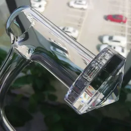 새로운 흡연 완전 용접 다이아몬드 석영 Banger Beveled Edge Nail Faceted Bottom for Water Bong Dab Rigs