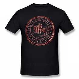 Templar T-Brack по футболам Knights Seal Symbol T Graphic 100% хлопок TEE мужчины с коротким рукавом классическая милая футболка 210629