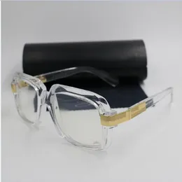 Sunglasses Brand Transparent frame flat mirror square ladies sunglasses matching box