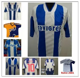 (Con IVA)Retrò 2001 10 DECO CAPUCHO Maglia da calcio 2003 2004 CARVALHO Maglia da calcio Kit classico 77 McCARTHY 11 DERLEI MANICHE MACIEL calcio FUTBOL