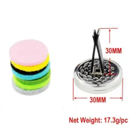 Aromatherapy Home Essential Oil Diffuser For Car Air Freshener Perfume Bottle Locket Clip with 5PCS Washable Felt Pads ZZE5155