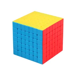Moyu Meilong Puzzle Magic Cube bez naklejek 7x7 puzzle magiczne kostki zabawki prezent edukacyjny dla dzieci - kolorowe