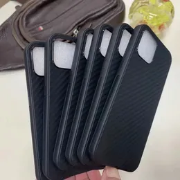 Carbon Fiber Soft TPU Phone Cases For Iphone 15 14 13 12 Pro MAX 11 XR XS X 8 Samsung S22 S23 Ultra Note 20 A02S A14 A32 5G A12 M31S A21S A13 Vertical Silicone Mobile Cover