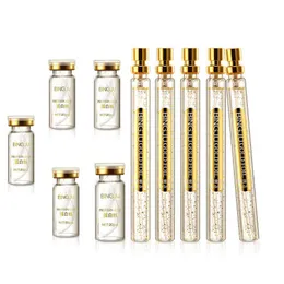 24K Gold Face Serum for Mesotherapy Gun Active Collagen Silk Thread Facial Anti-Aging Smoothing Firming Skin Essence Care Hyaluronic Moisturizing