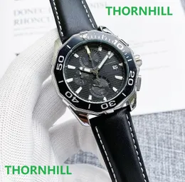orologi da uomo automatici multifunzionali cinturino in pelle grandi orologi da polso montre de luxe