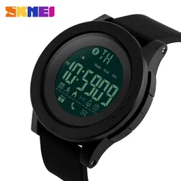 Skmei Smart Watch Men Bluetooth Calories Wristwatches Mens for Huawei Xiaomi Phone Digital Montre Watch Reloj Inteligente 1255 Q0524