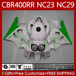 Fairings Kit For HONDA CBR 400 RR CC 400CC NC23 1988 1989 1990 1991 1992 1993 Body 65No.85 CBR400RR CBR400 RR 88-99 NC29 CBR 400RR 88 89 90 91 92 93 OEM Bodywork Green flames