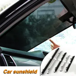 Car Sunshade Curtain Rear Side Window Front Back Windshield Sun Block Blinks Black Cover Suction Cup Universal Cars Accessories
