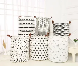 Ins Storage Baskets 40*50cm Dirty Clothes Laundry Basket Bins Kids Room Toys StorageBags Bucket Clothing Organization 55 styles WLL1074