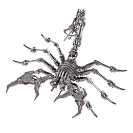 3D Metal Model Puzzle DIY Assembled Scorpion King Dragon Jigsaw Löstagbart Zodiac Steel Ornament Dropship 220217