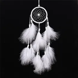 Imitacja Zaczarowany Las DreamCatcher Gift Handmade Dream Catcher Sieć z piórami ściany wiszące ozdoba