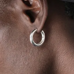 S925 Sterling Silver Błyszczący Kolczyki Hip-Hop Ear Cuff Men and Women All-Mecz Tide Marka Moda Biżuteria Akcesoria