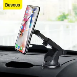 Baseus Telescopic Cell Mobile Phone Windshield Dashboard Suction Cup Car Mount Magnetic Holder Stand