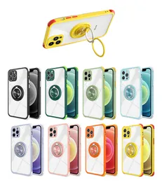 Dual Ring Kickstand Case New Armor Hard Cover dla iPhone 13 12 11 Pro Max XS XR 6 7 8 PLUS