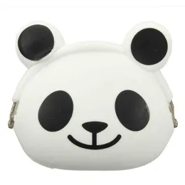 Wallet WCS-Women Girls Coin Purses Kawaii Cute Cartoon Animal Silicone Jelly Bag Purse Kids Gift Panda