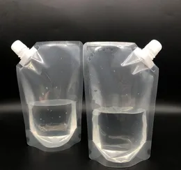 2021 500 ml Stojak Plastikowy Napój Packaging Torba Wylewka Do Przelotu Do napojów Cynko Juice Mleko Kawa Wyczyść Torba