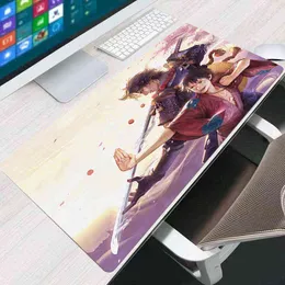 One Piece Anime Gaming Mouse Pad Gamer 90x40cm tapis souris Large Mouse Mat Soft Durable Keyboard Mousepad Computer Desk Mat G220304